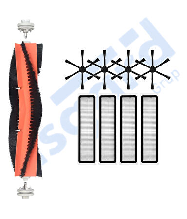 Dreame D10S, D10S PRO, D9 MAX GEN2 Uyumlu 1 Ana Fırça 4 Yan Fırça 4 Filtre