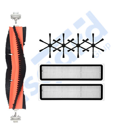 Dreame D10S, D10S PRO, D9 MAX GEN2 Uyumlu 1 Ana Fırça 4 Yan Fırça 2 Filtre