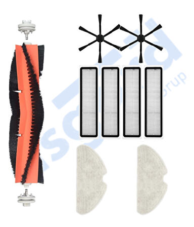 Dreame D10S, D10S PRO, D9 MAX GEN2 Uyumlu 1 Ana Fırça 2 Yan Fırça 4 Filtre 2 Mop