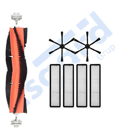 Dreame D10S, D10S PRO, D9 MAX GEN2 Uyumlu 1 Ana Fırça 2 Yan Fırça 4 Filtre