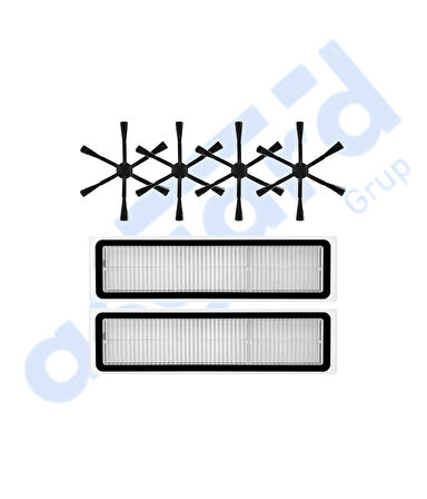 Dreame D10S, D10S PRO, D9 MAX GEN2 Uyumlu 4 Yan Fırça 2 Filtre