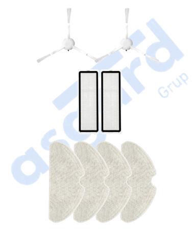 Dreame F9 PRO Uyumlu 2 Yan Fırça 2 Filtre 4 Mop