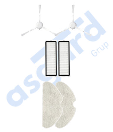 Dreame F9 PRO Uyumlu 2 Yan Fırça 2 Filtre 2 Mop