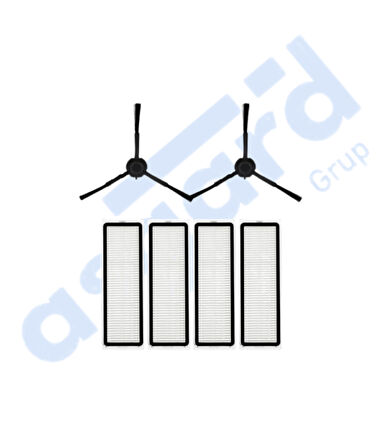 Dreame F9 PRO Uyumlu 2 Yan Fırça 4 Filtre