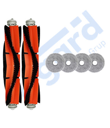 Dreame L10 S PRO, L10S PRO GEN 2, L10S PLUS Uyumlu 2 Ana Fırça 4 Mop