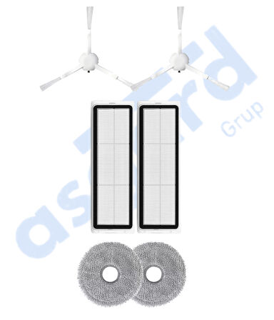 Dreame L10 S PRO, L10S PRO GEN 2, L10S PLUS Uyumlu 2 Yan Fırça 2 Filtre 2 Mop