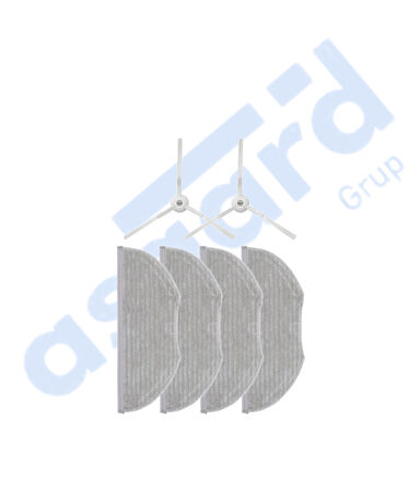 XİAOMİ ESSENTİAL –VİOMİ V3 MAX Uyumlu 2 Yan Fırça 4 Mop