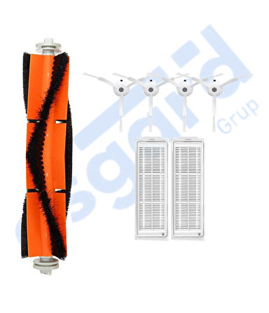 Xiaomi Mop 2 Pro (MJST1SHW) -Mop 2 Lite Uyumlu 1 Ana Fırça 4 Yan Fırça 2 Filtre