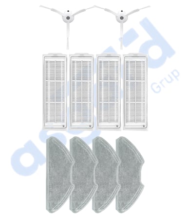 Xiaomi Mop 2 Pro (MJST1SHW) -Mop 2 Lite Uyumlu 2 Yan Fırça 4 Filtre 4 Mop