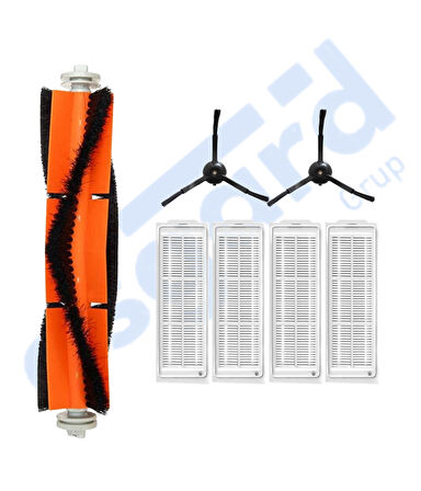 Xiaomi Mop 2 Pro (MJST1SHW) -Mop 2 Lite Uyumlu 1 Ana Fırça 2 Yan Fırça 4 Filtre