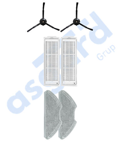 Xiaomi Mop 2 Pro (MJST1SHW) -Mop 2 Lite Uyumlu 2 Yan Fırça 2 Filtre 2 Mop