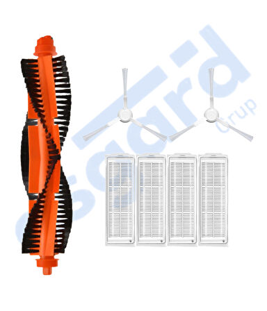 VİOMİ MOP PRO, 3C ,3C PLUS Uyumlu 1 Ana Fırça 2 Yan Fırça 4 Filtre