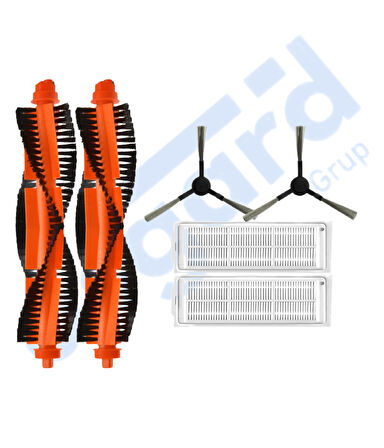 VİOMİ MOP PRO, 3C ,3C PLUS Uyumlu 2 Ana Fırça 2 Yan Fırça 2 Filtre