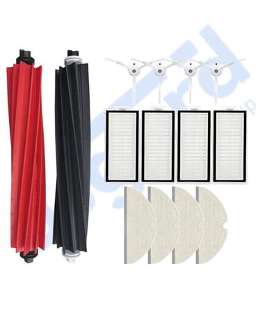 ROBOROCK Q5 , Q5+ , Q5 PRO ,Q5 PRO+ UYUMLU 1 Ana Fırça 4 Yan Fırça 4 Filtre 4 Mop