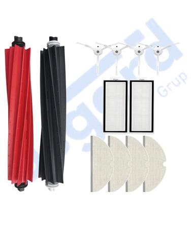 ROBOROCK Q5, Q5+, Q5 PRO,Q5 PRO+ UYUMLU 1 Ana Fırça 4 Yan Fırça 2 Filtre 4 Mop