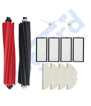 ROBOROCK Q5, Q5+, Q5 PRO,Q5 PRO+ UYUMLU 1 Ana Fırça 2 Yan Fırça 4 Filtre 4 Mop