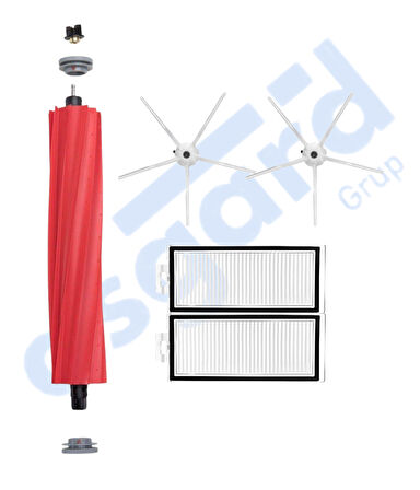 ROBOROCK Q7 , Q7+ , Q7 MAX , Q7 MAX+  Uyumlu 1 Ana Fırça 2 Yan Fırça 2 Filtre