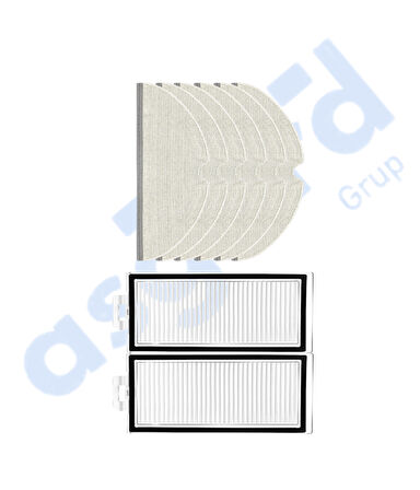 ROBOROCK Q7 , Q7+ , Q7 MAX , Q7 MAX+  Uyumlu 2 Filtre 6 Mop