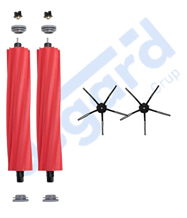 ROBOROCK Q7 , Q7+ , Q7 MAX , Q7 MAX+  Uyumlu 2 Ana Fırça 2 Yan Fırça