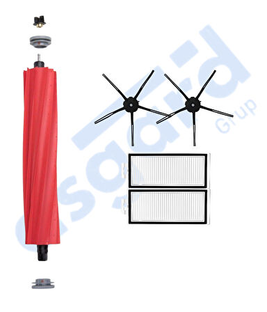 ROBOROCK Q7 , Q7+ , Q7 MAX , Q7 MAX+  Uyumlu 1 Ana Fırça 2 Yan Fırça 2 Filtre