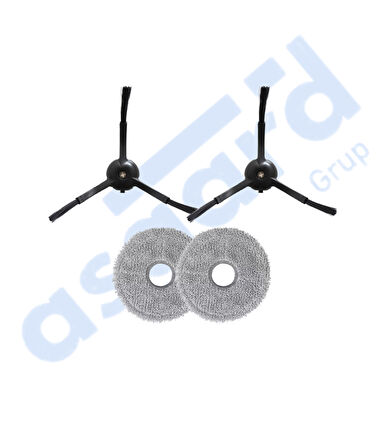 Roborock Q REVO PRO-S-MAXV Uyumlu 2 Yan Fırça 2 Mop