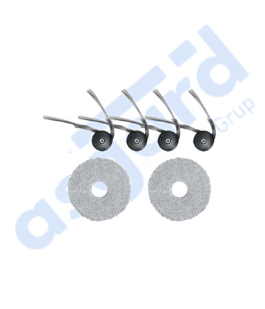 Roborock Qrevo Curv Uyumlu 4 Yan Fırça 2 Mop