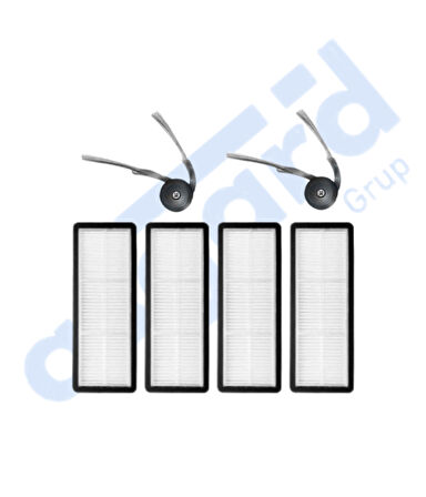 Roborock Qrevo Curv Uyumlu 2 Yan Fırça 4 Filtre