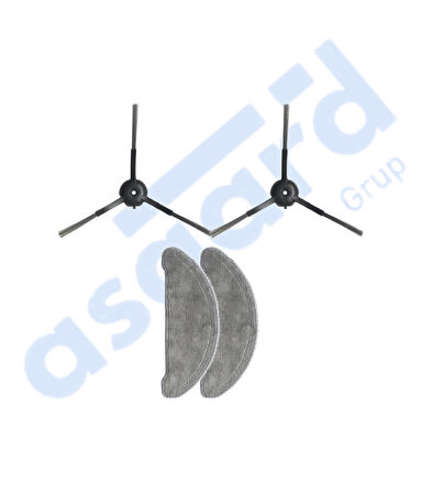 Roidmi Eve - Eve Plus Uyumlu 2 Yan Fırça 2 Mop