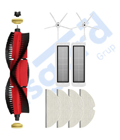 ROBOROCK  S50 – S55 –S5 MAX – S6 – S6 MAXV Uyumlu 1 Ana Fırça 2 Yan Fırça 2 Filtre 4 Mop