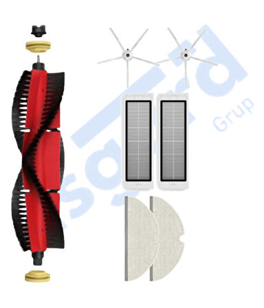 ROBOROCK  S50 – S55 –S5 MAX – S6 – S6 MAXV Uyumlu 1 Ana Fırça 2 Yan Fırça 2 Filtre 2 Mop