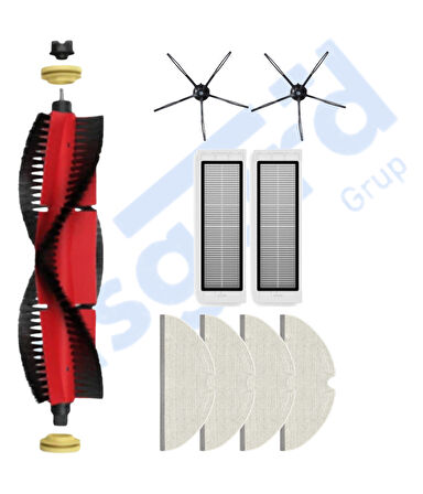 ROBOROCK  S50 – S55 –S5 MAX – S6 – S6 MAXV Uyumlu 1 Ana Fırça 2 Yan Fırça 2 Filtre 4 Mop