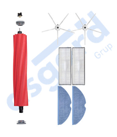 ROBOROCK S7 ( PLUS- MAXV-MAXV ULTRA- PRO ULTRA ) UYUMLU 1 Ana Fırça 2 Yan Fırça 2 Filtre 2 Mop