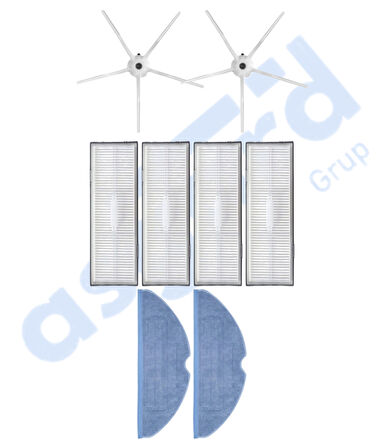 ROBOROCK S7 ( PLUS- MAXV-MAXV ULTRA- PRO ULTRA ) UYUMLU 2 Yan Fırça 4 Filtre 2 Mop