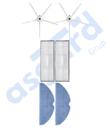 ROBOROCK S7 ( PLUS- MAXV-MAXV ULTRA- PRO ULTRA ) UYUMLU 2 Yan Fırça 2 Filtre 2 Mop