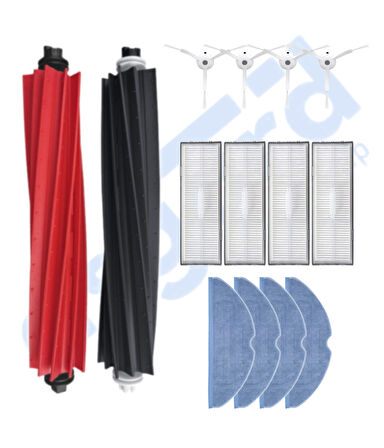ROBOROCK S8 , S8+ ,S8 PRO-PRO ULTRA UYUMLU 1 Ana Fırça 4 Yan Fırça 4 Filtre 4 Mop