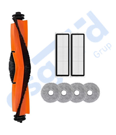 XİAOMİ S10+ , S20+ , X10+ , X20+ Uyumlu 1 Ana Fırça 2 Filtre 4 Mop