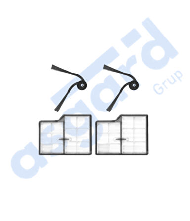 Roborock Saros 10- Saros 10R Uyumlu 2 Yan Fırça 2 Filtre