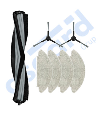 VİOMİ V5 – V5 PRO – ALPHA 2 PRO Uyumlu 1 Ana Fırça 2 Yan Fırça 4 Mop