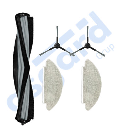 VİOMİ V5 – V5 PRO – ALPHA 2 PRO Uyumlu 1 Ana Fırça 2 Yan Fırça 2 Mop