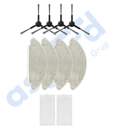 VİOMİ V5 – V5 PRO – ALPHA 2 PRO Uyumlu 4 Yan Fırça 2 Filtre 4 Mop