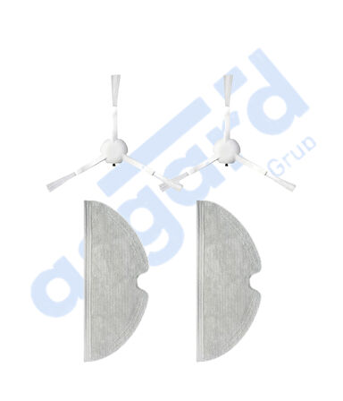 Dreame F9 - Z10 Pro Uyumlu 2 Yan Fırça 2 Mop