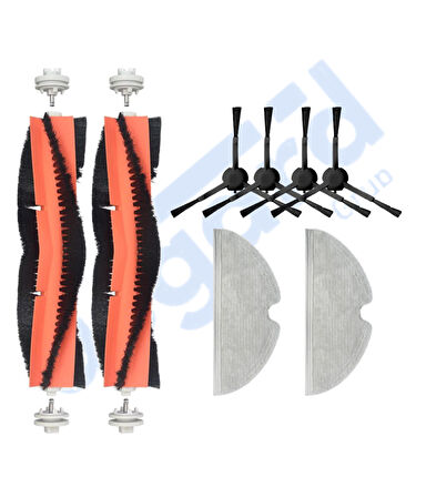 Dreame F9 - Z10 Pro Uyumlu 2 Ana Fırça 4 Yan Fırça 2 Mop