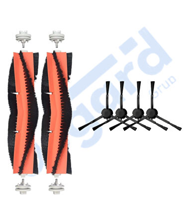 Dreame F9 - Z10 Pro Uyumlu 2 Ana Fırça 4 Yan Fırça