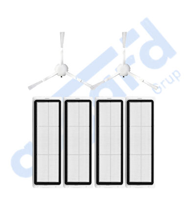 Dreame L10 S ULTRA , L10 ULTRA, L10 PRİME Uyumlu 2 Yan Fırça 4 Filtre