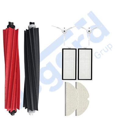 ROBOROCK Q8 MAX , Q8 MAX+ UYUMLU 1 Ana Fırça 2 Yan Fırça 2 Filtre 2 Mop