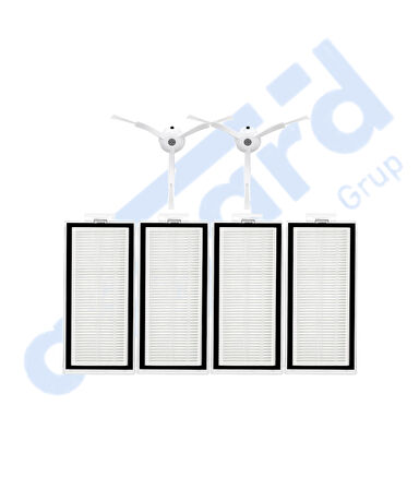 ROBOROCK Q8 MAX , Q8 MAX+ UYUMLU 2 Yan Fırça 4 Filtre