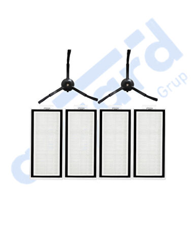 ROBOROCK Q8 MAX , Q8 MAX+ UYUMLU 2 Yan Fırça 4 Filtre