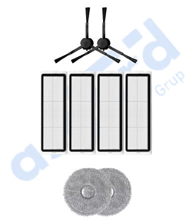 DREAME L20 ULTRA UYUMLU 2 Yan Fırça 4 Filtre 2 Mop