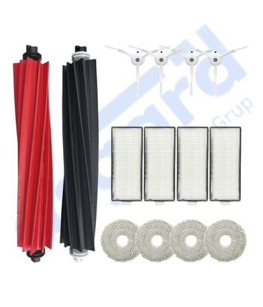 Roborock Q Revo Master Uyumlu 1 Ana Fırça 4 Yan Fırça 4 Filtre 4 Mop