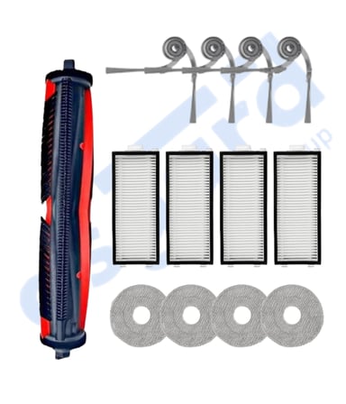 Roborock Saros Z70 Uyumlu 1 Ana Fırça 4 Yan Fırça 4 Filtre 4 Mop
